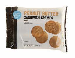 Amazon Brand - Happy Belly Peanut Butter Sandwich Crème Cookies, 16 oz