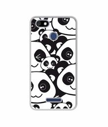 Amazon Brand - Solimo Designer Panda Texture UV Printed Soft Back Case Mobile Cover for Panasonic Eluga A4