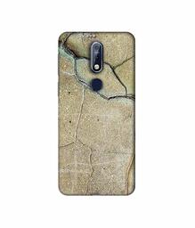 Amazon Brand - Solimo Designer Creaks on Wall 3D Printed Hard Back Case Mobile Cover for Nokia 7.1