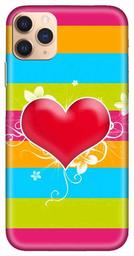 Amazon Brand - Solimo Designer Colourful Heart Pattern 3D Printed Hard Back Case Mobile Cover for Apple iPhone 11 Pro