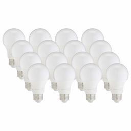 AmazonBasics 75W Equivalent, Daylight, Dimmable, 10,000 Hour Lifetime, A19 LED Light Bulb | 16-Pack