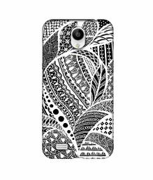 Amazon Brand - Solimo Designer Random White Pattern 3D Printed Hard Back Case Mobile Cover for Vivo Y21L