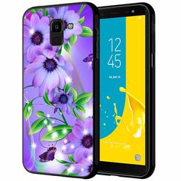 Amazon Brand - Solimo Designer Floral Printed Hard Back Case Mobile Cover for Samsung Galaxy J6 2018 / Samsung Galaxy On6 (D1151)