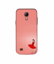 Amazon Brand - Solimo Designer Red Dress Lady 3D Printed Hard Back Case Mobile Cover for Samsung Galaxy S4 Mini