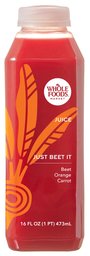 Whole Foods Market, Juice Cold Pressed Just Beet It Conventional, 16 Fl Oz