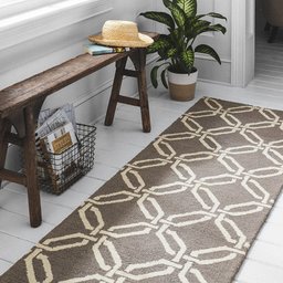 Amazon Brand – Stone & Beam Contemporary Interlocking Rings Wool Runner Rug, 2' 3