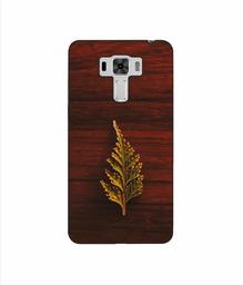 Amazon Brand - Solimo Designer Leaf on Wood 3D Printed Hard Back Case Mobile Cover for Asus Zenfone 3 Laser ZC551KL