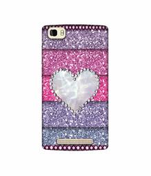 Amazon Brand - Solimo Designer Stone Heart UV Printed Soft Back Case Mobile Cover for Panasonic P75