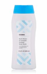 Amazon Brand - Solimo Birch Water & Lavender Body Wash, 23.6 fl. oz (Pack of 1)