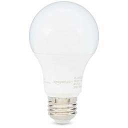 AmazonBasics – Bombilla LED equivalente a regulable, 10.000 horas de vida útil, A19 (enchapada)