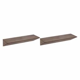 AmazonBasics Floating Cube Shelves - 24-Inch, Espresso, 2-Pack