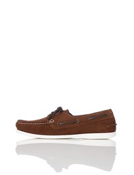 find. Iconic Scarpe da Barca Uomo, Marrone (Dark Brown), 45 EU