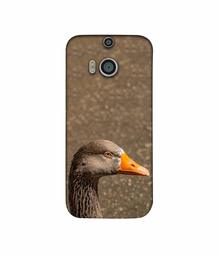 Amazon Brand - Solimo Designer Duck Face 3D Printed Hard Back Case Mobile Cover for HTC One M8