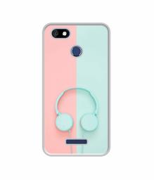 Amazon Brand - Solimo Designer Head Phone UV Printed Soft Back Case Mobile Cover for Panasonic Eluga A4