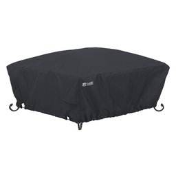 Classic Accessories Classic Black Square Cover Fire Pit Cover, large, Black