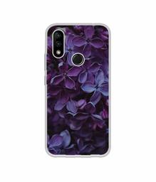 Amazon Brand - Solimo Designer Purple Flowers UV Printed Soft Back Case Mobile Cover for Lenovo A6 Note