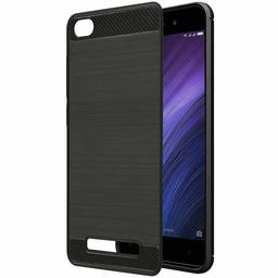 Amazon Brand - Solimo Protective Mobile Cover (Soft and Flexible Back Case) for Xiaomi Redmi 4A (Black)