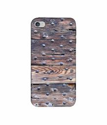 Amazon Brand - Solimo Designer Wooden Blocks Check 3D Printed Hard Back Case Mobile Cover for Apple iPhone 4 / 4S