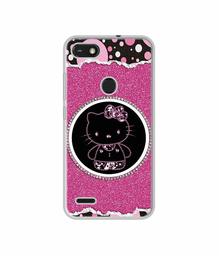 Amazon Brand - Solimo Designer Kitty with Glitter UV Printed Soft Back Case Mobile Cover for Tecno Camon iSky