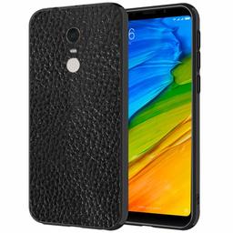 Amazon Brand - Solimo Designer Leather Texture Printed Hard Back Case Mobile Cover for Xiaomi Redmi Note 5 (D225)