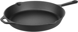 AmazonBasics Pre-Seasoned Cast Iron Skillet Pan, 15 Inch