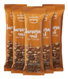 Wickedly Prime Fruit & Nut Bar, Banana Nut, Gluten Free, Kosher, 1.4 Ounce (Pack of 5)