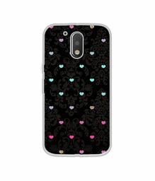 Amazon Brand - Solimo Designer Heart Texture UV Printed Soft Back Case Mobile Cover for Motorola Moto G4 Plus