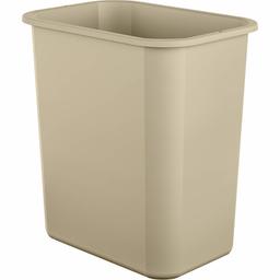 AmazonBasics – Cestas de residuos (renovadas), 26 l (7 galones), Beige, Paquete de 12 unidades