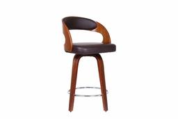 Phoenix Home Brown Faux Leather Counter Height Barstool, 26