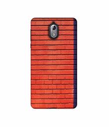 Amazon Brand - Solimo Designer Red and Purple Brick 3D Printed Hard Back Case Mobile Cover for Nokia 3.1