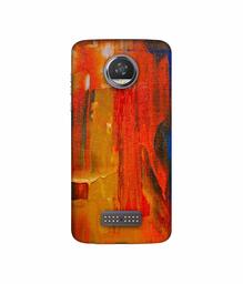 Amazon Brand - Solimo Designer Orange Canvas 3D Printed Hard Back Case Mobile Cover for Moto Z2 Play