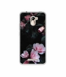 Amazon Brand - Solimo Designer Dark Flowers Photography UV Printed Soft Back Case Mobile Cover for Karbonn Aura Power 4G Plus