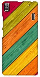 Amazon Brand - Solimo Designer Colorful Wooden Pattern 3D Printed Hard Back Case Mobile Cover for Lenovo K3 Note