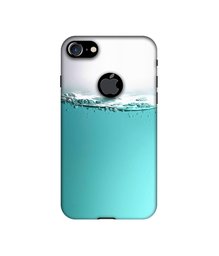 Amazon Brand - Solimo Designer Half Fill UV Printed Soft Back Case Mobile Cover for Apple iPhone 7 (Logo Cut)