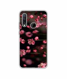 Amazon Brand - Solimo Designer Pink Flowers UV Printed Soft Back Case Mobile Cover for Lenovo K10 Plus