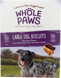 Whole Paws, Large Dog Biscuits, Assorted Flavors, 20 Oz