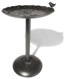 Strathwood Decorative Iron Bird Bath with Java Black Finish