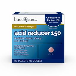 Amazon Basic Care Acid Reducer Ranitidine Tablets, 95 Count