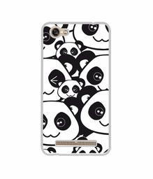 Amazon Brand - Solimo Designer Panda Texture UV Printed Soft Back Case Mobile Cover for Lava A77