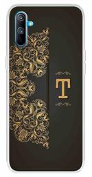 Amazon Brand - Solimo Designer Multicolor Black Pattern Alphabet-T Printed Soft Back Case Mobile Cover for Realme C3