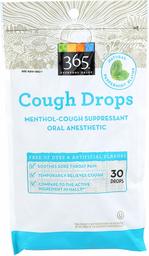 365 Everyday Value, Cough Drops, Peppermint Flavor, 30 ct