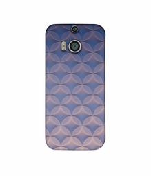 Amazon Brand - Solimo Designer Circle Texture 3D Printed Hard Back Case Mobile Cover for HTC One M8