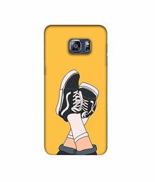 Amazon Brand - Solimo Designer Boy Shoes Pattern 3D Printed Hard Back Case Mobile Cover for Samsung Galaxy S6 Edge Plus