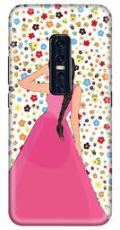 Amazon Brand - Solimo Designer Girl Design 3D Printed Hard Back Case Mobile Cover for Vivo V17 Pro