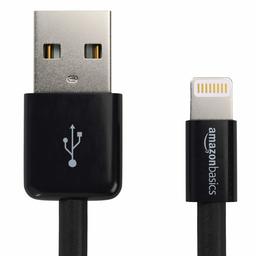 AmazonBasics Lightning to USB A Cable - MFi Certified iPhone Charger - Black, 10-Foot