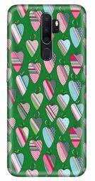 Amazon Brand - Solimo Designer Heart Pattern Design 3D Printed Hard Back Case Mobile Cover for Oppo A9 (2020)