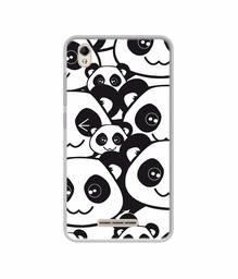 Amazon Brand - Solimo Designer Panda Texture UV Printed Soft Back Case Mobile Cover for Lava Z60