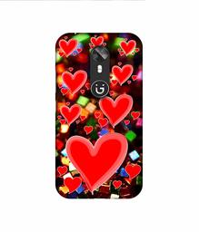 Amazon Brand - Solimo Designer Heart Texture on Glitters 3D Printed Hard Back Case Mobile Cover for Gionee A1