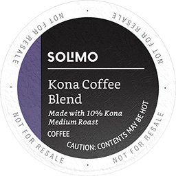 Amazon Brand - 100 Ct. Solimo Medium Roast Coffee Pods, Kona Blend, Compatible with Keurig 2.0 K-Cup Brewers