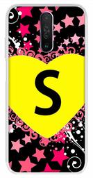 Amazon Brand - Solimo Designer Multicolor Heart Pattern Alphabet-S Printed Soft Back Case Mobile Cover for Poco X2 / Xiaomi Redmi K30